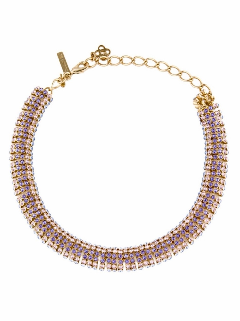 Oscar de la Renta Disco Crystal Collar Necklace